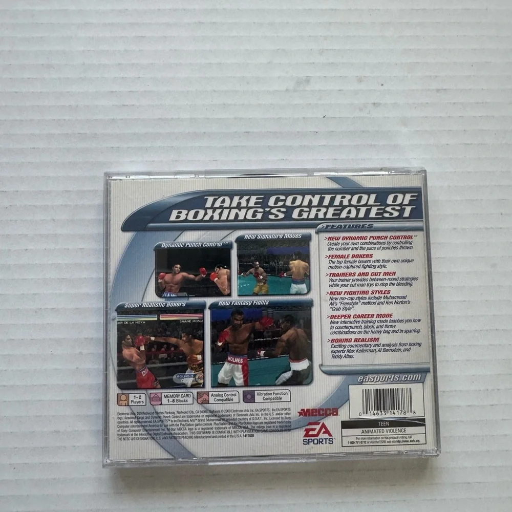 EA Sports Knockout Kings 2001 PlayStation Game
